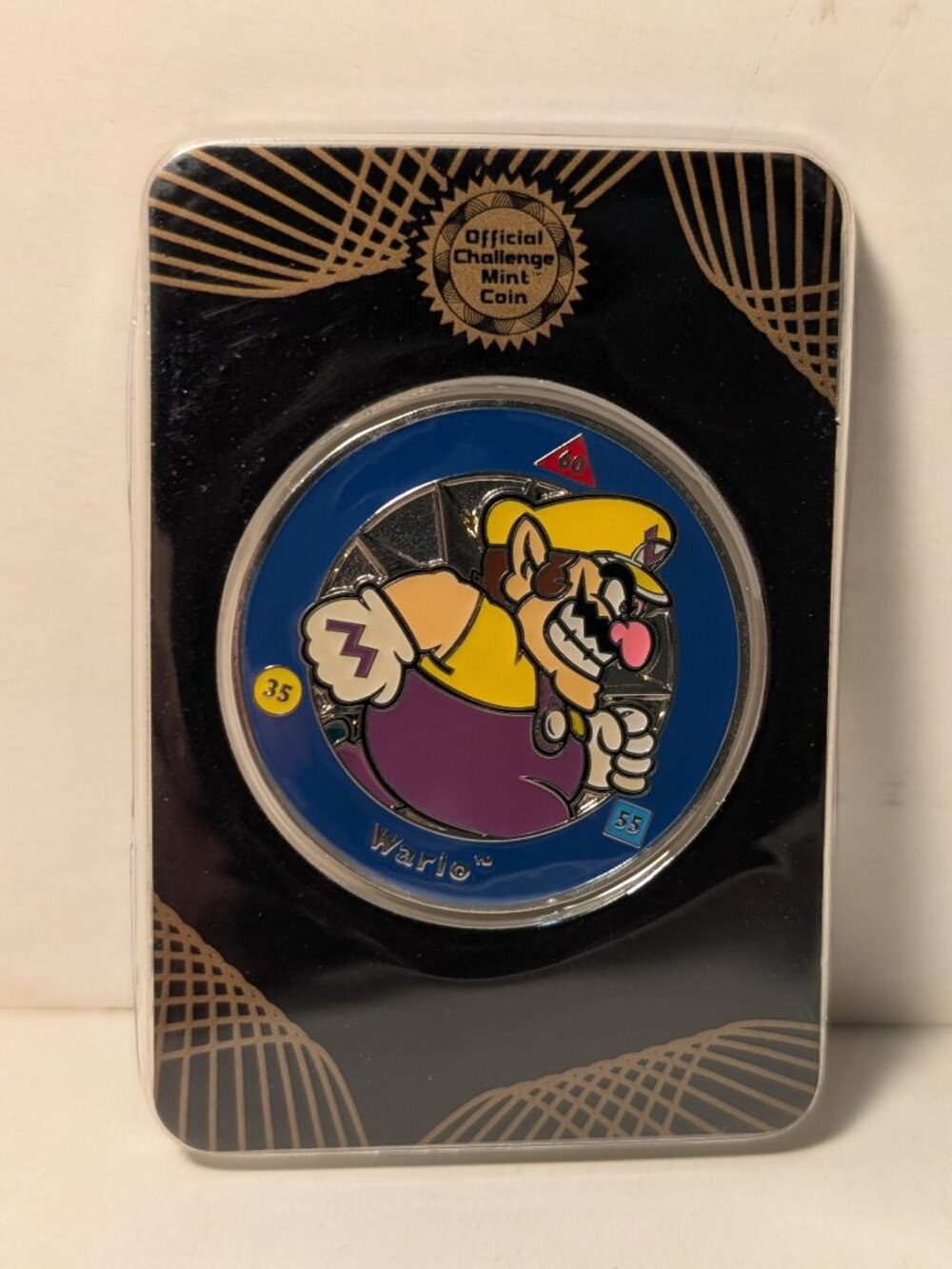 Nintendo Mario Wario Challenge Mint Coin Official Enterplay Collectible